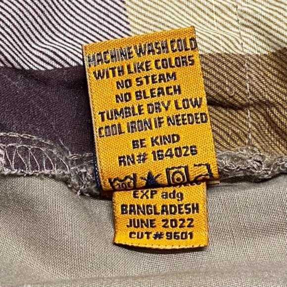 Taylor Vintage Khaki Pants Men's 38x30 Canaan Slim Fit Soft Stretch 5 Pocket NWT - Picture 12 of 16